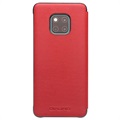 Qialino Smart View Huawei Mate 20 Pro Leather Case - Red