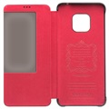 Qialino Smart View Huawei Mate 20 Pro Leather Case - Red