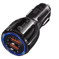 Quick Charge 3.0 30W Fast Car Charger DC-681 - 2 x USB - Black