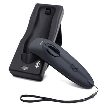 R40 Wireless 2D Barcode Scanner with Charging Base - Bluetooth, 2.4GHz - Black