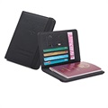 RFID-Blocking Travel Wallet / Passport Holder - Black