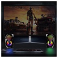 RGB Stereo Gaming Speakers X2 - 2x3W - Black