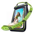 RORHXIA Glow-in-the-Dark Dry IP68 Waterproof Floating Case - Triple-Sealed - Black / Green