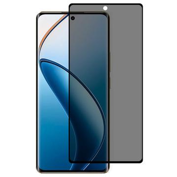 Realme 12 Pro/12 Pro+ Privacy Full Cover Tempered Glass Screen Protector - 9H - Black Edge