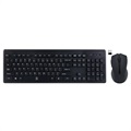 Rebeltec Millenium Wireless Keyboard and Mouse Set - Black