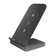 Rebeltec W210 High Speed Qi Wireless Charger Stand 15W - Black