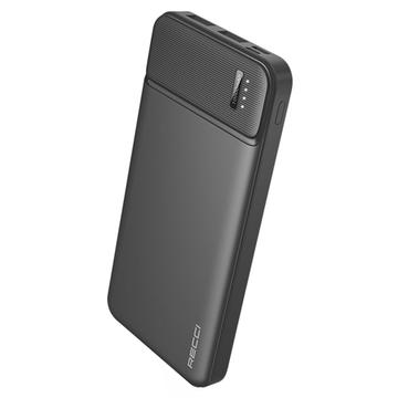 Recci RPB-N16C Ultra-Slim Power Bank 10000mAh - Black