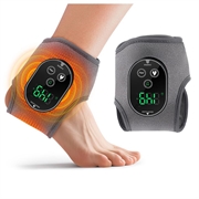Rechargeable Ankle/Foot Massager with Heat and Vibration - Black