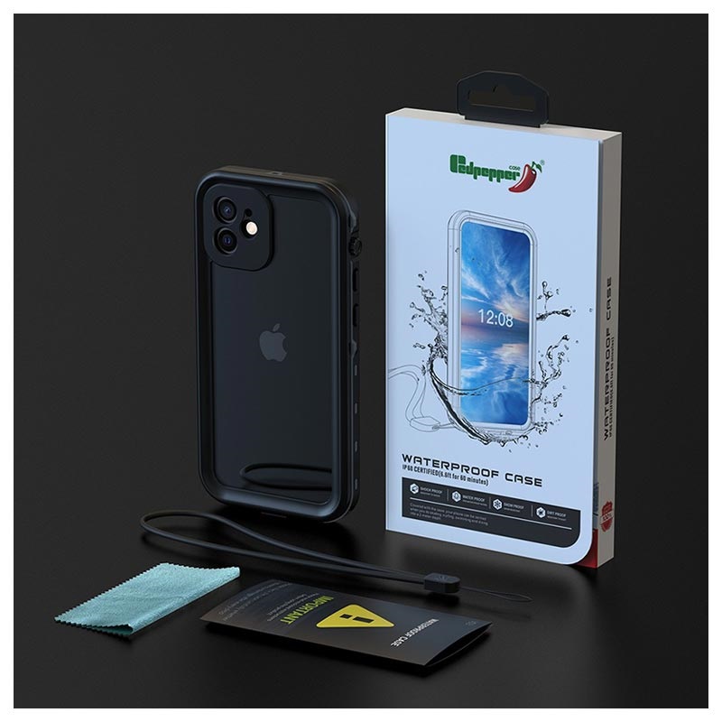 Redpepper Dot+ iPhone 12 Waterproof Case IP68 Black