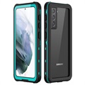 Redpepper IP68 Samsung Galaxy S21 5G Waterproof Case - Cyan / Black