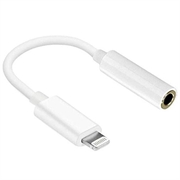Reekin Lightning to 3.5mm Jack Audio Adapter - 10cm - White