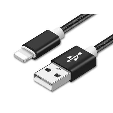 Câble De Charge USB Vers Lightning 1 Mètre - 5V/2A, Compatible IPhone, IPad, Sans Emballage (noir)