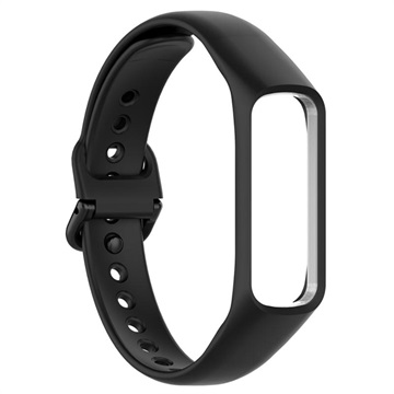 Samsung Galaxy Fit 2 Replacement Silicone Strap with Integrated Frame - Black
