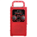 Retekess TR201 Portable Hand Crank Radio - Red