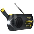 Retekess TR627 Portable Emergency Radio with Hand Crank - Black