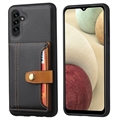 Samsung Galaxy A04s/A13 5G Retro Style Case with Wallet - Black