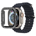Rhinestone Decorative Apple Watch Ultra Case with Screen Protector - 49mm