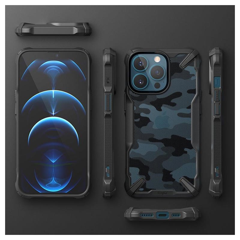 Ringke Fusion Kompatibel mit iPhone 13 Pro Max Hülle Transparent Dünn Weiche Silikon Rahmen Case mit Band Löcher Clear
