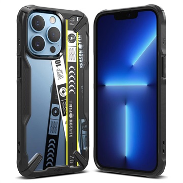 Ringke Fusion X Design iPhone 13 Pro Hybrid Case - Ticket Band / Black