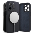 iPhone 15 Pro Max Ringke Liquid Silicone MagSafe Case - Dark Blue