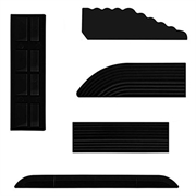 Robot Vacuum Cleaner Door Step Ramp for Roborock, Roomba, Xiaomi, Ecovacs - Black