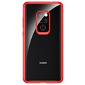 Rock Crystal Clear Huawei Mate 20 Hybrid Case - Red / Transparent