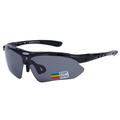 RockBros Polarized Cycling Glasses with 5 Lenses - Black