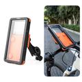 Rockbros Waterproof Magnetic Phone Holder for Bike and E-Bike - 4.7"-6.9" - Orange