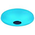 Round Smart LED Ceiling Light with Bluetooth Speaker and Remote Control - 60W