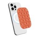 Rounded MagSafe Silicone Suction Cup Phone Holder - Orange