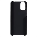 Motorola Moto G22 Rubberized Plastic Case - Black