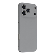 iPhone 18 Pro Max Rubberized Plastic Case - Light Grey