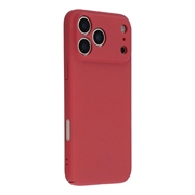 iPhone 18 Pro Max Rubberized Plastic Case - Red