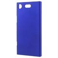 Sony Xperia XZ1 Compact Rubberized Plastic Cover - Dark Blue