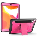 Rugged Series iPad 10.2 2019/2020/2021 Hybrid Case with Kickstand - Hot Pink