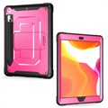 Rugged Series iPad 10.2 2019/2020/2021 Hybrid Case with Kickstand - Hot Pink