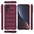 Rugged Series Xiaomi 12 Lite TPU Case - Wine Red