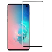 Samsung Galaxy S10 Rurihai Full Cover Tempered Glass Screen Protector - 9H - Black Edge