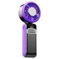 S2 Handheld Portable Turbo Fan with 100 Speeds - Purple / Dark Grey