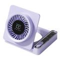 S8 Foldable Desk Fan with Timer - Purple