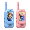 S88 Kids Video Walkie Talkies with 300m Range - Blue / Pink