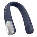 SL625 Portable Hanging Neckband Fan with Speed Control and Digital Display - Dark Blue