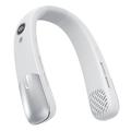 SL625 Portable Hanging Neckband Fan with Speed Control and Digital Display - White