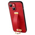 Sulada Fashion iPhone 14 Plus Hybrid Case with Hand Strap - Red