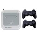 SUPER CONSOLE X Portable Mini Game Console with 2 Wireless Controller 3D HD Home Game Box (128GB) - EU Plug
