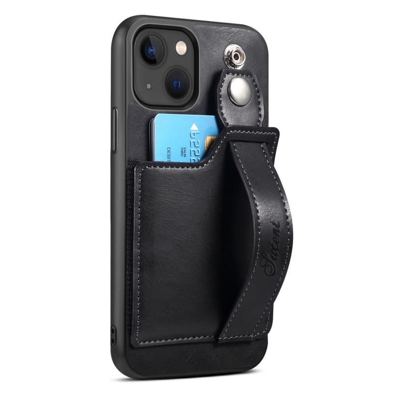 Suteni H12 iPhone 14 Plus Case with Card Slot & Hand Strap