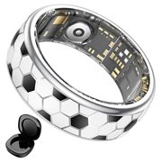 SY15 Smart Ring Health Monitor with Vibration Alerts - Size 9 - Football