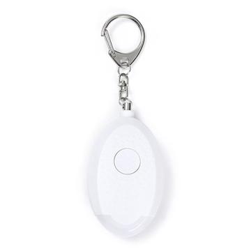 Safe Sound Personal Alarm Keychain 130db Self Defense Alarm Emergency Flashlight - White