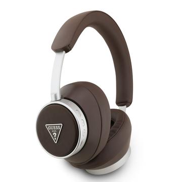 Guess Saffiano Triangle Logo ENC Wireless Headphone - Brown