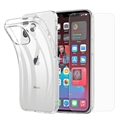 iPhone 15 Pro Saii 2-in-1 TPU Case & Tempered Glass Screen Protector - 9H
